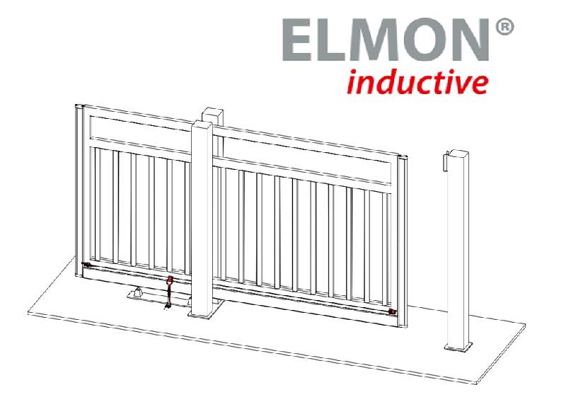 Systém bezkontaktního přenosu signálu pro vrata ELMON Inductive